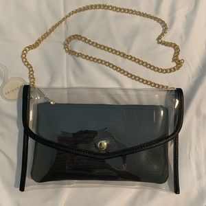 Primark 2 piece bag with gold chain